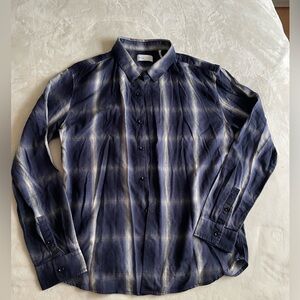 Blue Plaid Button-Up Shirt BLDWN